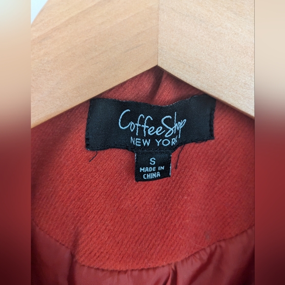 Pumpkin Orange Duffle Coat - Picture 3 of 5